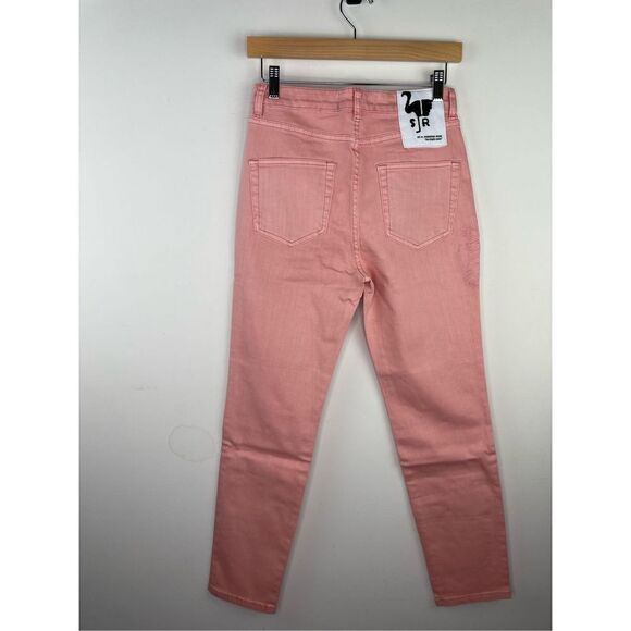 NWT Sandrine Rose High Waisted Palm Tree Embroidered Skinny Jeans - Picture 11 of 16